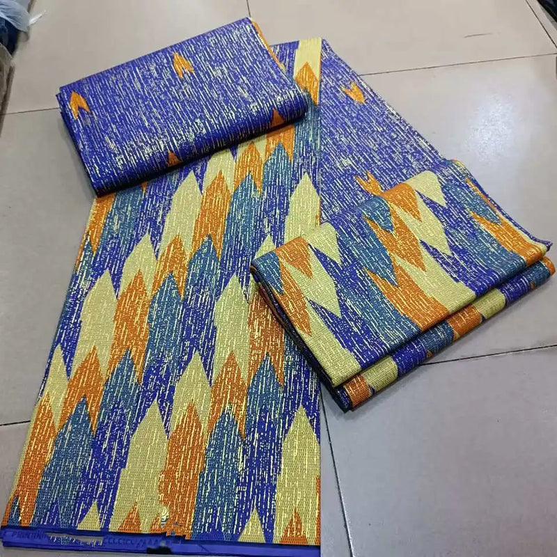 African Gold Powder Ankara 100% Cotton Farbic