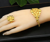 New France Luxury 24k Gold Color Jewelry Set