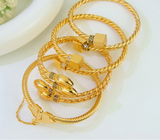 New Dubai Gold Plated Cuff Bracelets