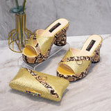 Italian Designers Luxury Elegant Clutch Bag and Shoes