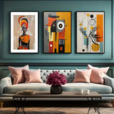 New Colorful Abstract African Ethnic Art