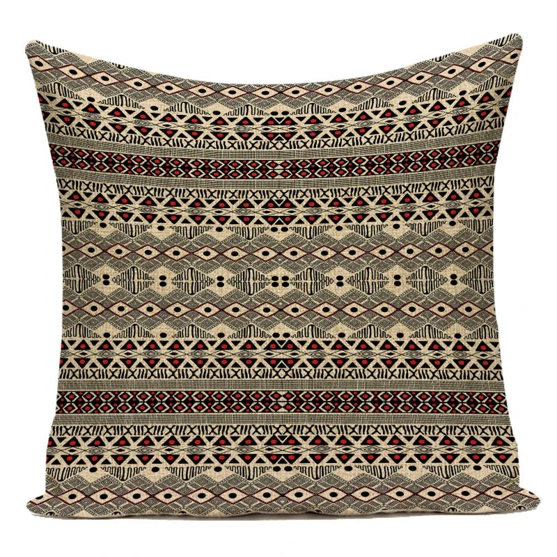 Polyester Boho Style Simple Geometric Decorative Pillows Cushion Cover for Living Room Decoration Pillowcase