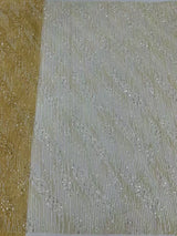 High Quality Nigerian Sequins With Pearl Lace Tulle Fabric