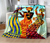 New Cartoon Africa Ethiopian Painting Art Blanket