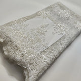 African Nigerian Embroidered Tulle Lace Fabric