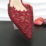 Elegant Wear Comfortable Pointed Toe Shoes And Bag