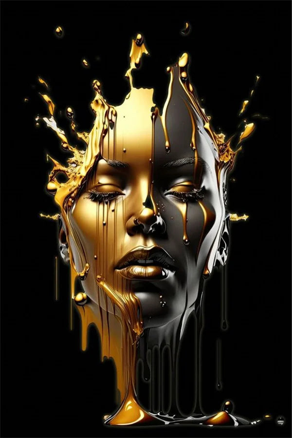 African Beauty Portrait Canvas Printed Mural Poster