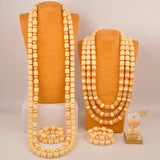 New Artificial Coral Bead Necklace Sets