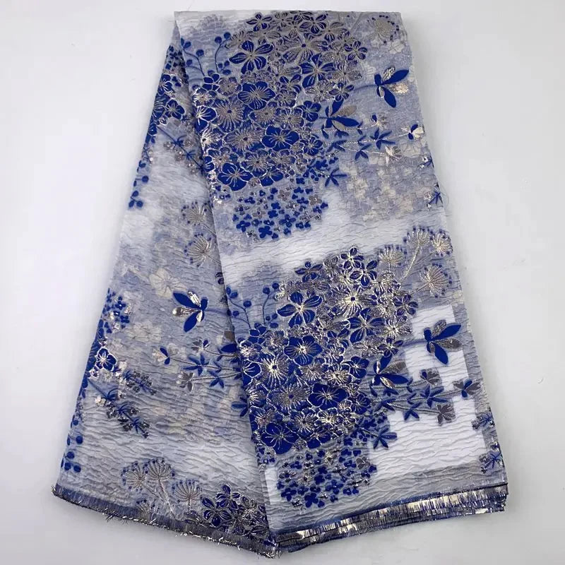 High Quality French Jacquard Lace Nigerian Brocade Jacquard Material Fabric