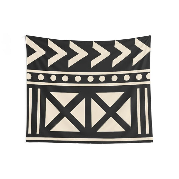 African mud Trending Black And White Tapestry Decoration