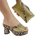 Italian Designers Luxury Elegant Clutch Bag and Shoes