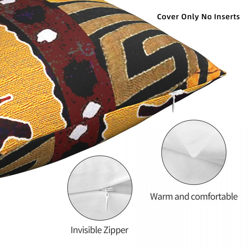 African Mud Cloth Pillowcase Soft Cushion Cover