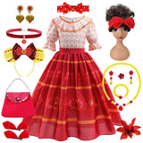 Kids Encanto Cosplay Princess Dress