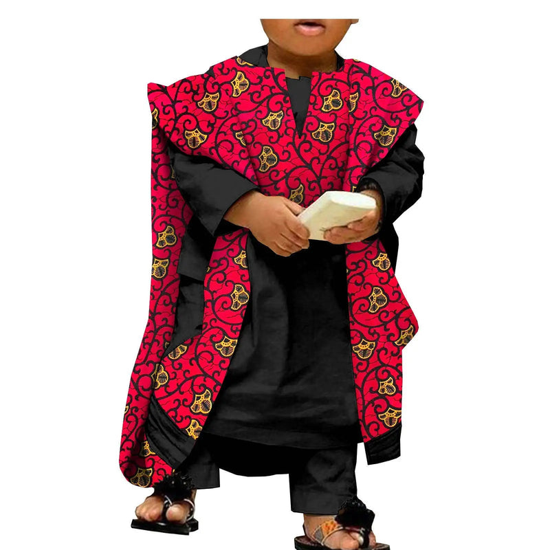 Kids Abaya Bazin Riche Shirt and Pants