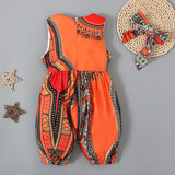 Summer African Bohemian Style Sleeveless Bodysuit