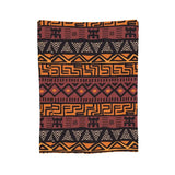 African Bogolan Mudcloth Pattern Blanket