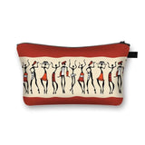 African Woman Print Cosmetic Bag