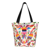 New Mexican Spanish Embroidery Flowers Tote Bags