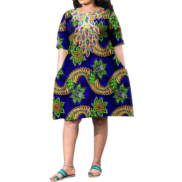 African Women's Plus Size Dress