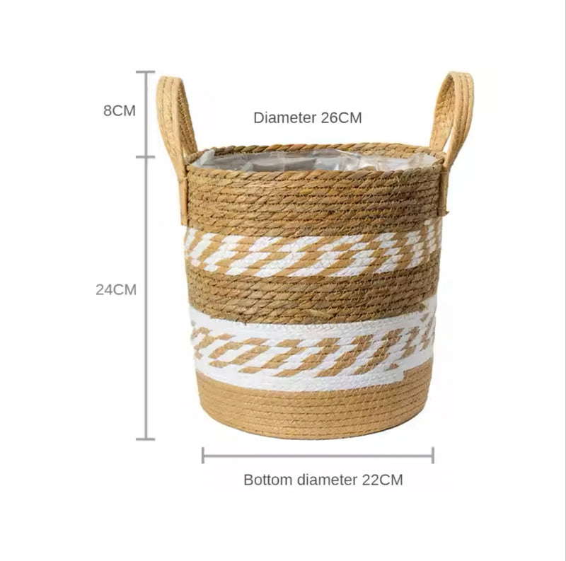 New Fancy Wicker Planter Basket