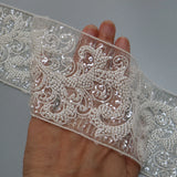 New luxury beaded embroidery lace