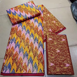 Ankara African Kente Gold Real Wax Fabric