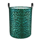 New Custom Leopard Print Laundry Basket