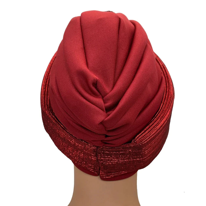 Nigeria Wedding Headtie Party Headwear Muslim Hat