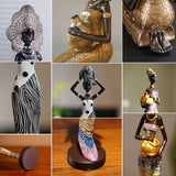 High quality resin Retro African Statue Art Ornaments