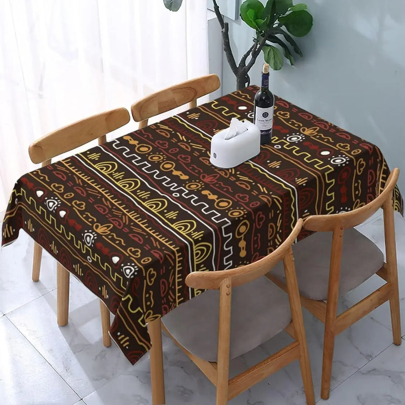 African Tribal Ethnic Rectangle Tablecloth