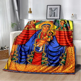 New Ethiopian Painting Art Africa Blanket