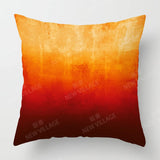 Modern Orange Abstract Geometric Cushion Cover