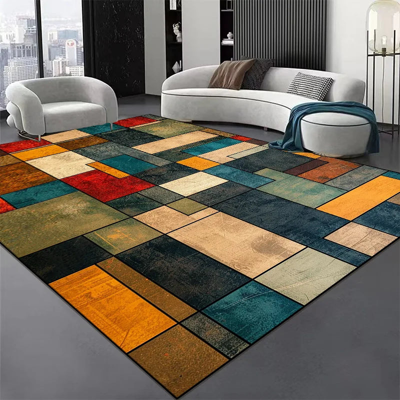 New Nordic Abstract Geometric Carpets