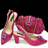 Italian Design Fashion Shoes with Matching Bag Set