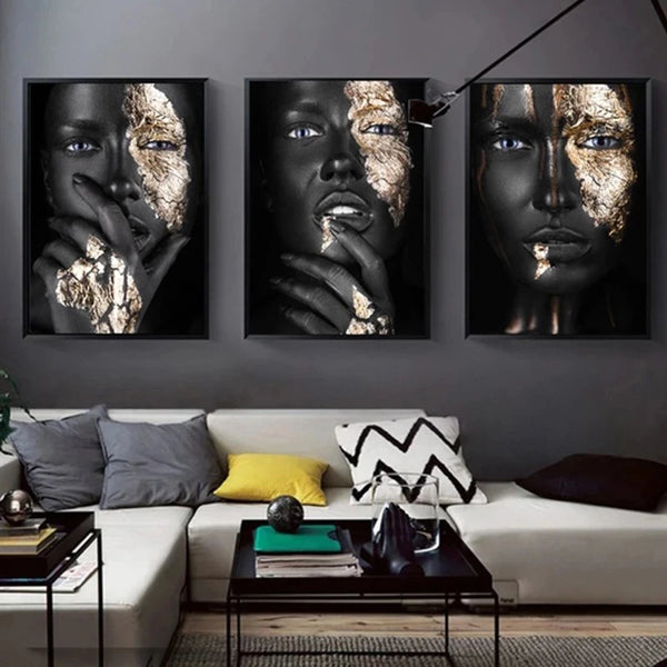 African Woman Poster Modern Wall Art