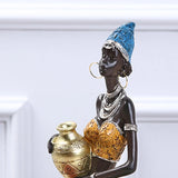 Women Craft Bookshelf Resin Statue Décor