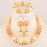 New Artificial Coral Bead Necklace Sets