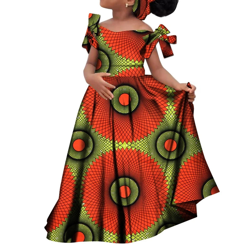 Kids Girls African Dashiki Dress