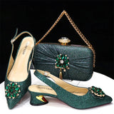 Women's Wedding and Party Luxury Ladies Shoes and Bag