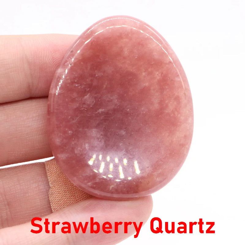 Natural Palm Gemstone Worry Thumb Stone