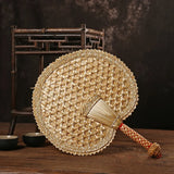 New Hand-Woven Straw Fan