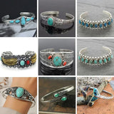 Vintage Turquoises Imitation Natural Stone Bracelets