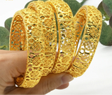 ANIID 24K Gold Color Bangle Bracelet