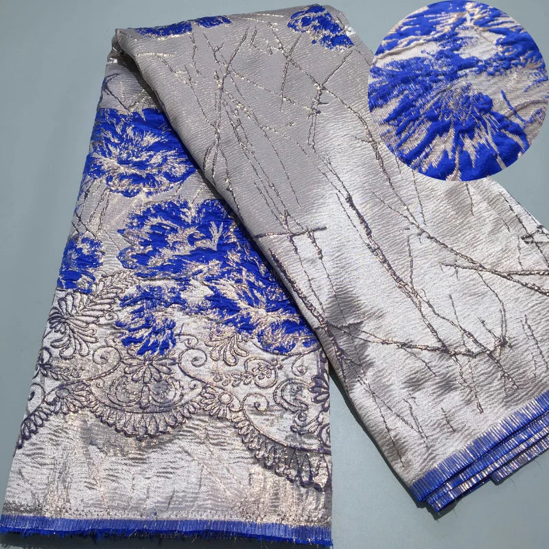 African Brocade Damask Lace Fabric