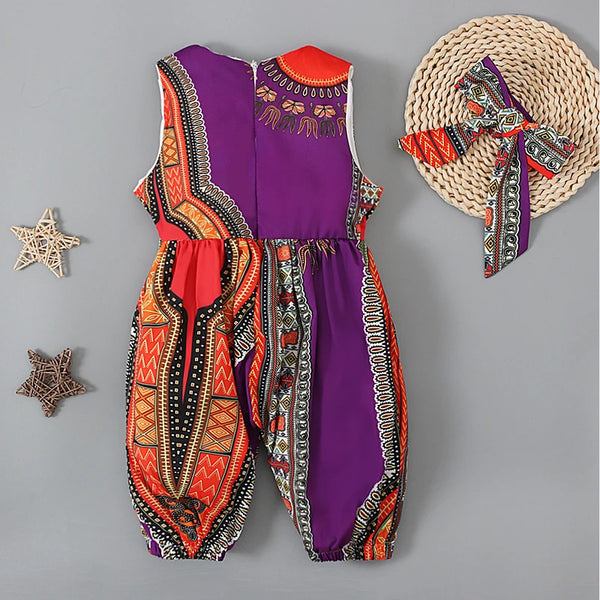 Summer African Bohemian Style Sleeveless Bodysuit