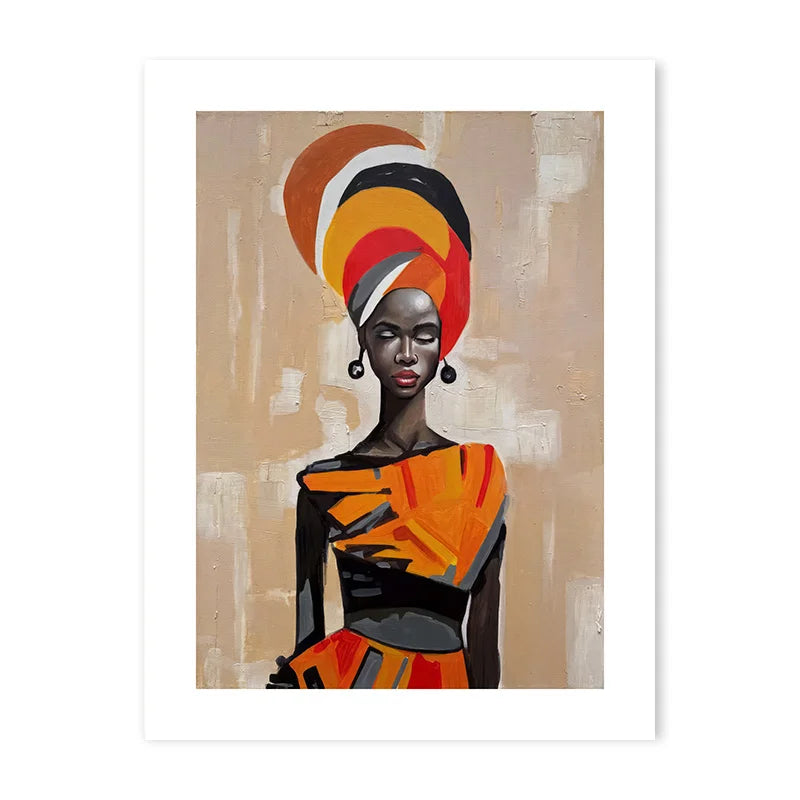 New Colorful Abstract African Ethnic Art