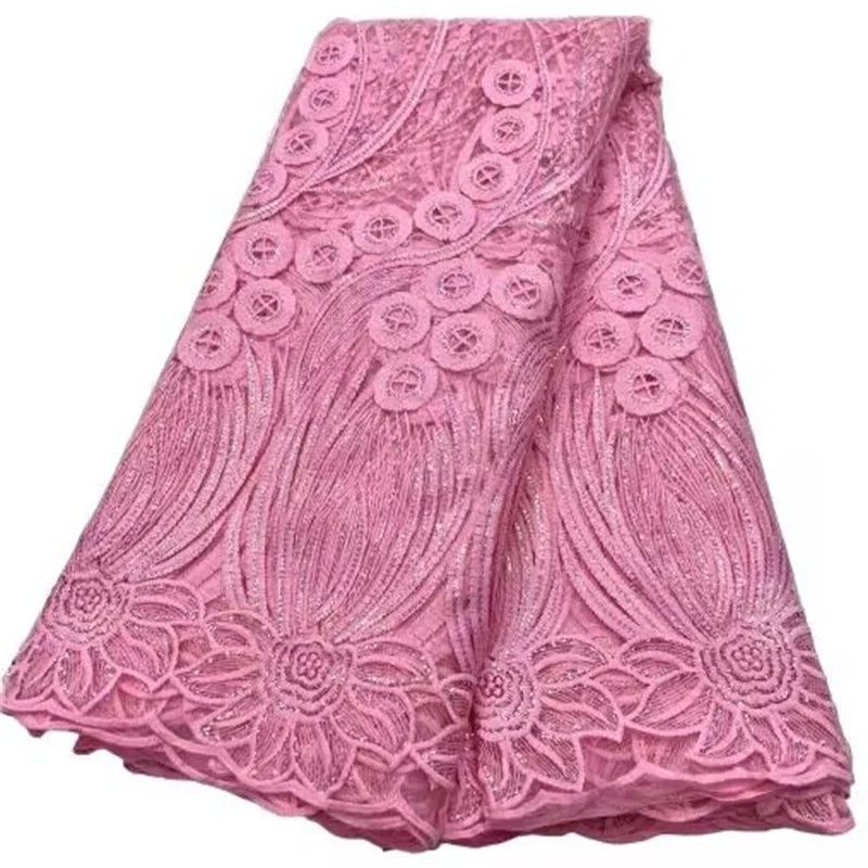 New African Nigerian Tulle Lace Fabric