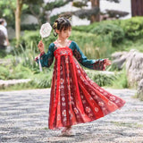 New Retro Chinese Hanfu Girls' Casual Dress