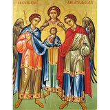 Damian Archangel Michael St.gabriel Byzantine Icon Canvas Wall Art