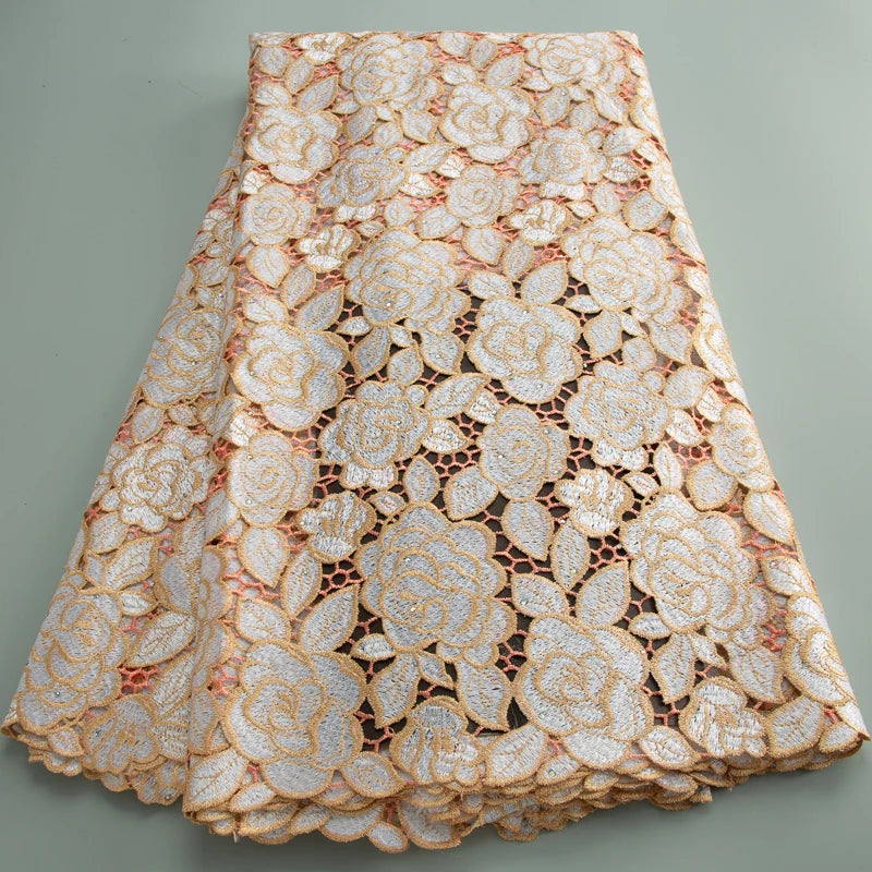 High Quality Water Soluble African Lace Fabric